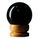 Bola Esfera Obsidiana Preta Pedra Brasileira