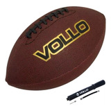 Bola Futebol Americano Vollo Premium Marrom Preto Bomba