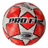 Bola Futebol De Campo Seleção Star Profi Costurada A Mão Cor Vermelho