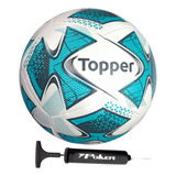 Bola Futebol De Campo Topper Slick 22 Oficial Bomba De Ar