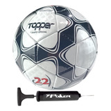 Bola Futebol De Campo Topper Slick Costurada Bomba De Ar