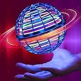 Bola Mágica Voadora Com LED Recarregável Bumerangue Flutuante E Controle Remoto Brinquedo Divertido Para Crianças E Adultos Drone Giratório De Alta Durabilidade E Luzes Coloridas Cor Azul