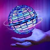 Bola Mágica Voadora Com LED Recarregável Bumerangue Flutuante E Controle Remoto Brinquedo Divertido Para Crianças E Adultos Drone Giratório De Alta Durabilidade E Luzes Coloridas Cor Azul