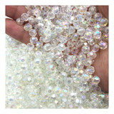 Bola Miçanga Sextavada Cristal 6mm P terço 100grms 900pçs