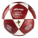 Bola Mikasa Futevôlei Oficial Fifa Ft5 Vermelho C Branco