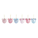 Bola Natal Princesa Da Disney Mickey Enfeites 6cm Jg C 6