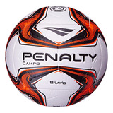 Bola Para Futebol De Campo Bravo Xxiv Branco E Laranja Penalty