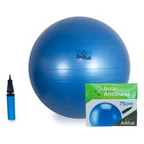 Bola Para Pilates 75 Cm Suiça Inflável Com Bomba 75 Cm Anti burst Arktus