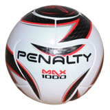 Bola Penalty Futsal Max 1000 Xxii Branco Preto Vermelho
