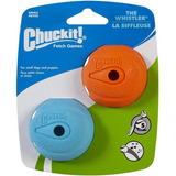 Bola Pet Chuckit The Whistler Small Pequeno Pack 2 Unid Para Cachorro