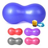 Bola Pilates Feijão 90x40 Cm Resistente Pilates C Bomba
