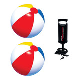 Bola Praia Piscina Inflável Colorida Média 51cm Bomba Ar