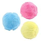 Bola Rolante Automática Bola Rolante Automática Para Cães E Gatos Brinquedos Interativos Bola Rolante Interativa Com Capa De Pelúcia Para Cães Pequenos E Médios