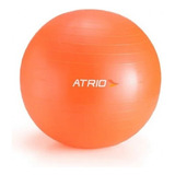 Bola Suiça 55 Cm C Bomba Yoga Pilates Fitness Ribermedica Cor Laranja