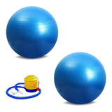 Bola Suiça Pilates Azul Yoga Fit
