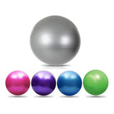 Bola Suiça Pilates Yoga Abdominal Fitness 55cm C Bomba De Ar Cor Cinza