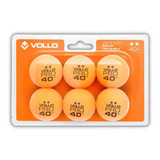 Bola Tênis De Mesa Bolinha Ping Pong 2 Estrelas Vollo 6un