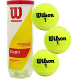 Bola Tênis Wilson Championship Extra Duty Tubo 3 Bolas