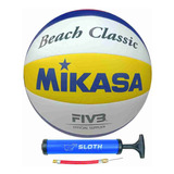 Bola Vôlei De Praia Mikasa Beach Classic Bvc Bomba De Ar