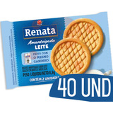 Bolacha Biscoito Amanteigado Leite Em Sache Renata 40 Und