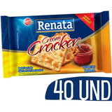 Bolacha Biscoito Cream Cracker Em Sache Renata   40 Und