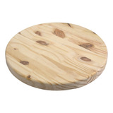 Bolacha Placa Disco Redondo Painel Pinus 30x30x3 Madeira