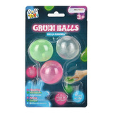 Bolas Adesivas Neon Grudi Balls Multikids Br1550