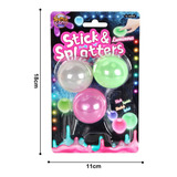 Bolas Adesivas Neon Grudi Balls Multikids Br1550