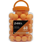 Bolas Bolinhas De Ping Pong Pote Com 60 Unidades 40mm Cor Laranja