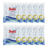 Bolas De Algodão Hidrófilo Topz 50g Kit Com 10 Unidades