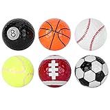 Bolas De Golfe 6 Unidades Bolas De Prática Bolas De Presente De Golfe Borracha Sintética E Material Sarin Novas Bolas De Golfe Cores Brilhantes Bolas Esportivas De Golfe