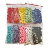 Bolas Emborrachadas 6mm 1000un 10cores Para Pulseiras Terço