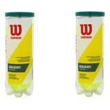 Bolas Tênis Wilson Championship P saibro Pack C 2 Tubos