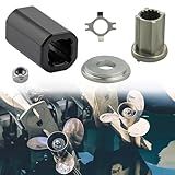 Bolaxin 835257Q1 Kit De Cubo Flo Torq Ii Ajuste De Substituição Para Mercruiser Alpha Mercury 135 300 Hp Bravo One Mariner 40 60 Hp Ct Alpha One Drives Quicksilver Flo Torq Ii Hub Kit 3 Abaixo D