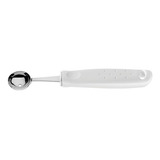 Boleador Utilitá Inox Com Cabo De Polipropileno Branco 2 9cm