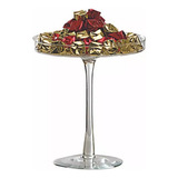 Boleira Vidro Suporte Bolos E Cupcakes Arranjo Com Pé Cor Transparente