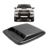 Bolha Capô Entrada De Ar Scoop Universal Preto Hilux 2011