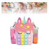 Bolha Popt Pop It Square Brinquedo Bolsas Unicórnio Moeda