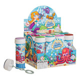 Bolha Sabão Sea Baby 12u Lembrancinha Bolhinha C Jogo Tampa