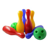 Boliche De Brinquedo Colorido 8 Peças