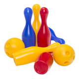 Boliche Infantil 6 Peças Brinquedo Educativo Plástico