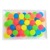 Bolinha Pula Pula Neon 32mm Kit 10 Unid 
