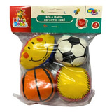 Bolinhas Macia E Leve Brinquedo Para Bebê Kit 4 Pçs