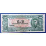 Bolívia Bela Cédula De 500 Pesos De 1945 Bem Escassa