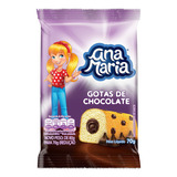 Bolo Ana Maria De Baunilha Com Gotas De Chocolate E Chocolate Em Pacote 70 g