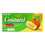 Bolo De Creme Recheado Coreano Custard Lotte 138g T Foods