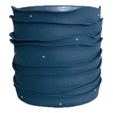 Bolo Fake Ruflado Azul Marinho Base Alta 20x20 Cm Luxo