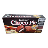 Bolo Recheado Choco pie Double Choco 180g Orion Importado