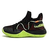 Bolognifi Tênis De Basquete Masculino De Cano Alto Malha Respirável Tênis De Corrida Leve Botas De Basquete Para Estudantes Presente Color Black Size 39 BR