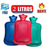 Bolsa Aguá Quente Térmica Gelo Borracha Compressa 1000 Ml